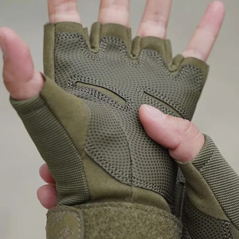 Unbranded Fingerless Tactical Gloves Motorcycle Driving Gloves Half-Finger Riding Gloves