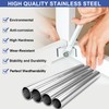M5-0.8 Hex Nuts,100 Pcs 304 Stainless Steel Metric Nuts,Coarse Thread