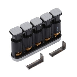 Finger Trainer, Piano Finger Trainer, Spring Structure, Finger Strength Tension Trainer, Comfortable Buttons, Variable Hand Trainer for Piano Guitar (Grey/White)