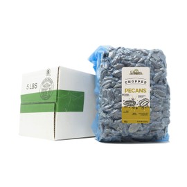 La Nogalera Pecans - 100% Natural and Fresh Crop of Chopped Pecans in 5 lbs vacuum sealed bag. Raw pecan nut pieces that compare to organic, Non-GMO, No Preservatives, Unpasteurized, Kosher Certified and Ketogenic friendly