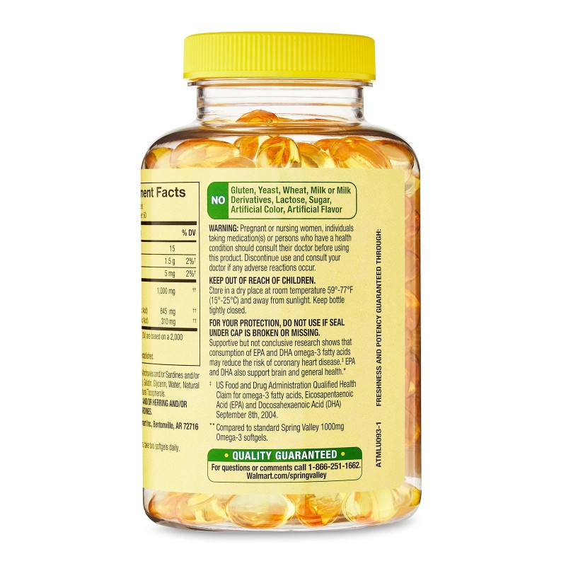 Spring Valley Proactive Support Omega-3 Mini from Fish Oil Dietary
