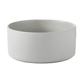 Welloyed 6'' Ceramic Dog Bowl - 30Oz Classic Dog Food Bowl Water Bowl for Small and Medium Dogs, Heavy Duty Non-Slip Dog Dish, Food Grade Stoneware Pet Bowl, Dishwasher & Microwave Safe, Grey