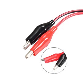 uxcell 2.1mmx5.5 mm 12V DC Female Jack to Alligator Clip Power Cable Connectors 32cm for CCTV Security Camera Lighting Adapter