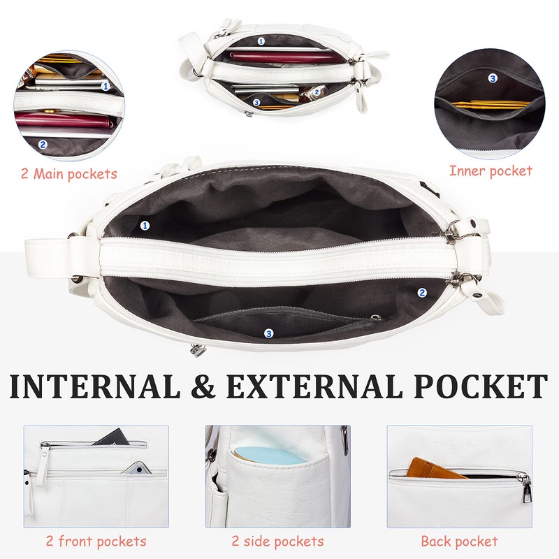 Purses for Women Soft PU Leather Shoulder Bag Ladies Crossbody