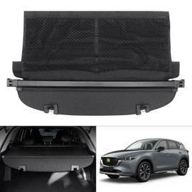 Cargo Cover for Mazda CX5 2017-2024 2025 Accessories Retractable Trunk Cover with Extra Storage Net for Mazda CX-5 Security Shield Shade Cover No Gap