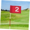 SUPVOX 2pcs Portable Golf Course Practice Flags Set High Accessories
