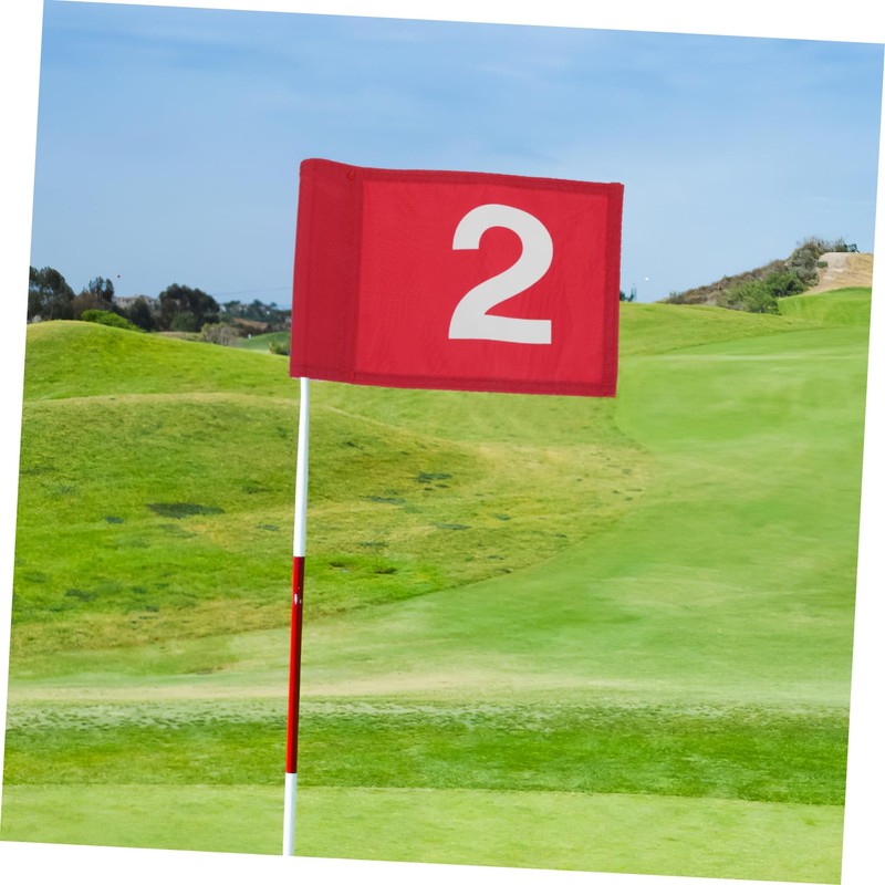 SUPVOX 2pcs Portable Golf Course Practice Flags Set High Accessories