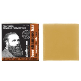 Professor Fuzzworthy's Gentlemans Beer Shampoo Bar for Men | Normal, Dry, Oily Hair | Unscented with All Natural Conditioning Oils From Tasmania Australia