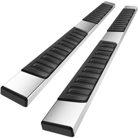 6 Inch Running Boards Compatible with 1999-2016 Ford F250 F350 F450 F550 Superduty Super Cab. Nerf Bars Side Steps Rock Sliders Stainless Steel.