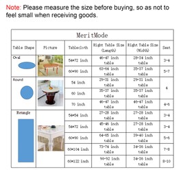 MeritMode Clear Table Protector - Oval Vinyl Tablecloth Cover Transparent Plastic Kitchen Waterproof Protector for Dining Table, Buffet Parties and Camping, 60 x 90 Inch