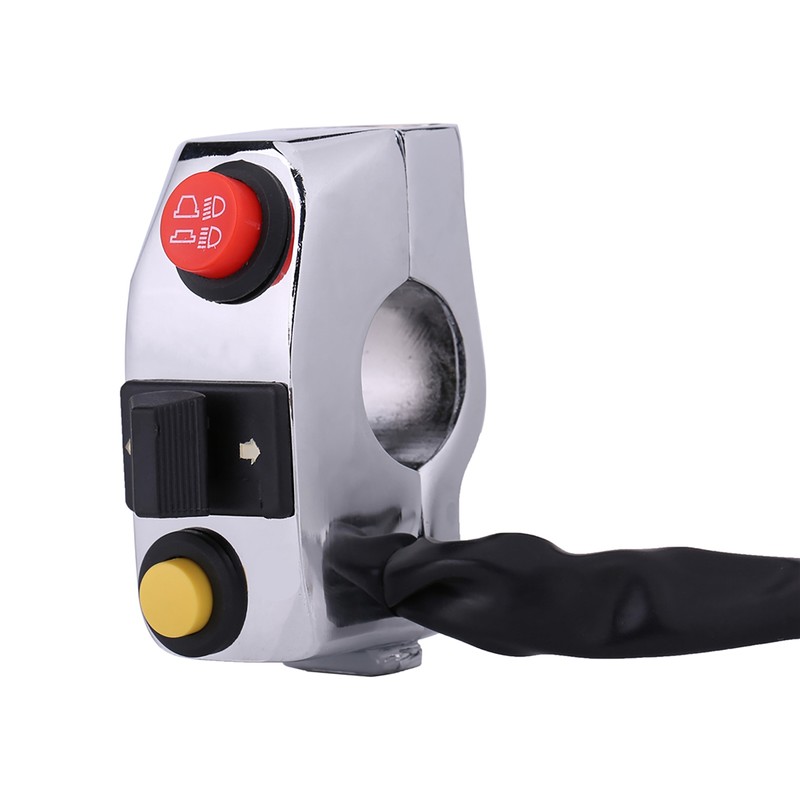 7/8" Motorcycle Handlebar Mount Switches with Horn Turn Signal High