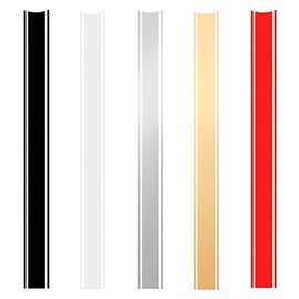 Alamor Motorcycle Tank Fairing Sticker Vinyl Stripe Sticker for Cafe Racer White