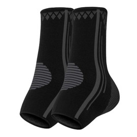 Ankle Braces for Men & Women, 2 pcs Ankle Compression Sleeve Plantar Fasciitis Brace Plantar Fasciitis Relief, Arch Support Socks Ankle Sleeve Ankle Brace for Sprained Ankle (Small, Black)