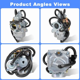 Recon 250 Carburetor Kit Fits Honda TRX 250 Fourtrax TRX250TE TRX250TM ATV Quad Carb with Parts Fuel Tank Petcock Valve Air Oil Filter