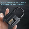 Heavy Duty Padlock with 3 Keys, Weatherproof Pad Lock for