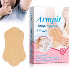 Armpit Sweat Pads - Disposable Underarm Sweat Pads - Sweatproof & Odour Control Sweat Block Wipes - Invisible & Ultra-Thin Sweat Pads Under Arm For Men & Women (28 Pads)