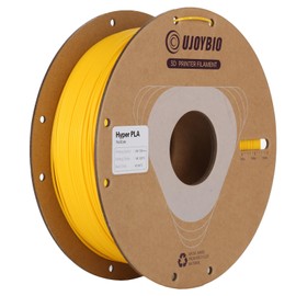 UJOYBIO Hyper PLA Plus Filament 1.75mm +/- 0.02 mm, PLA+ 3D Printer Filament 300-500 mm/s High Speed Printing, High Tough & Strength PLA Pro Filament, 1kg Yellow