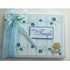Small Cute Album/Guest Book "Baby Bear" Blue for Christening /
