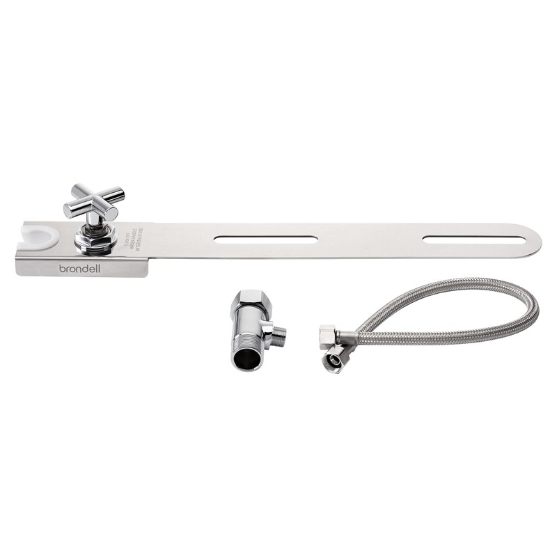 Brondell Hand-Held Bidet Holster Toilet Attachment with Integrated Shut-off, Accessory