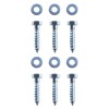 Galvanized Steel L-Shaped Ground Anchors 2x2x19.7 In For Concrete ApplicationsSKU: