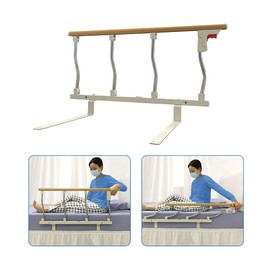 Mybow Bed Rail for Elderly Adults – 37" Medical Bed Assist Rail with Folding Handle, Safety Side Guard for Seniors, Fall Prevention Bedside Support Bar for Home or Hospital Use