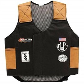 M&F Western Products Bigtime Rodeo Youth Bull Rider Vest with Endorsement Badges