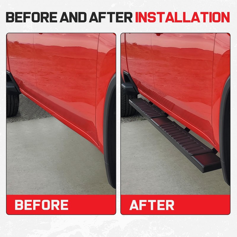 6" Running Boards Compatible with 2019-2024 Chevy Silverado/gmc Sierra 1500