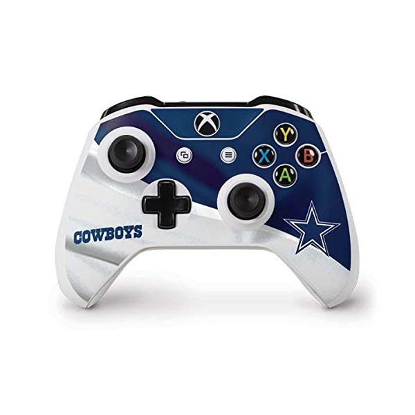 Skinit Decal Gaming Skin Compatible with Xbox One S Controller - Officially Licensed NFL Dallas Cowboys Design