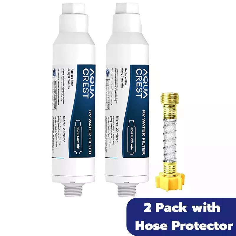 AQUA CREST RV Filter, RV Inline Hose Water Filter,Garden and