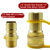 MENSI LP Natural Propane Gas 1/2" NPT Female to Quick