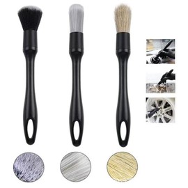 ANIS·KEAAR 4 PCS Soft Car Interior Detailing Kit Tools | Boars Bristle Dust Brush Set | for Auto,Truck,SUV,RV Interior Cleaning | Dusting Supplies for Wheels,Air Vents,Leather Seats