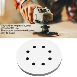 Soft Sponge Buffer Pad Interface Cushion Pad for Sanding Blocks with 125 mm Diameter Sponge Cushion (8 Holes)