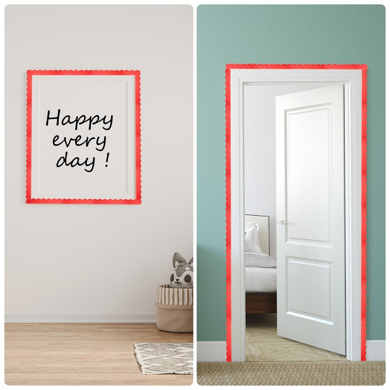 PATIKIL Bulletin Board Borders, 32.8ft White Border for Bulletin Board