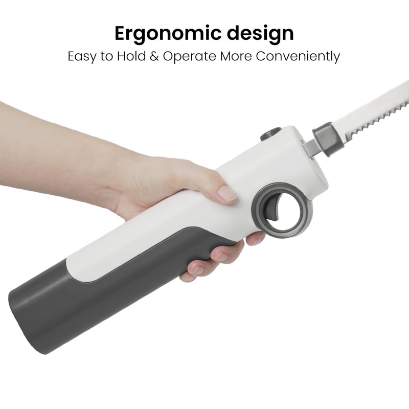 TUMIDY Cordless Electric Knife Rechargeable, Electric Carving Knife for Carving