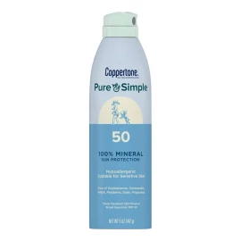 Coppertone 3x COPPERTONE PURE AND SIMPLE Mineral SUNSCREEN SPRAY SPF 50 5oz SUN PROTECTION