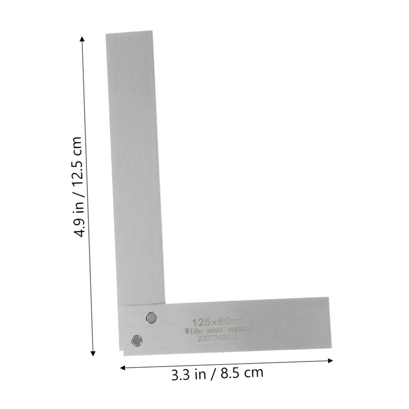 IWOWHERO 90° High Precision Carpenter Square Carbon Steel Right Angle