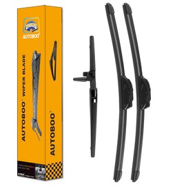 AUTOBOO 24"+20" Windshield Wipers with 12 Inch Rear Wiper Blade Replacement for Toyota 4runner 2010 2011 2012 2013 2014 2015 2016 2017 2018 2019 2022 2023 -Original Factory Quality (Pack of 3)