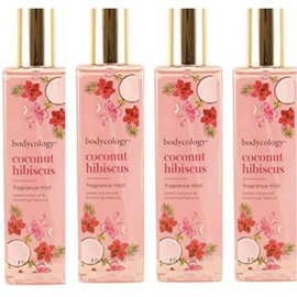 Coconut Hibiscus Fragrance Mist for Women, 8 Ounce, 240 ml / 8 Ounce (Pack of 4)