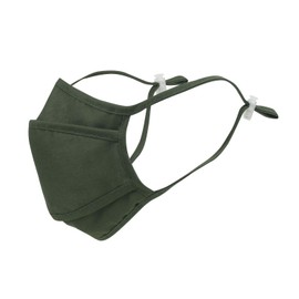 ililily Cotton Solid Color Face Mask Reusable Shield With Filter Pocket (One Size, Green)