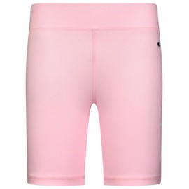 Champion Heritage Girls Kids Clothes Classic Bike Short (Large, Pink Candy Script)