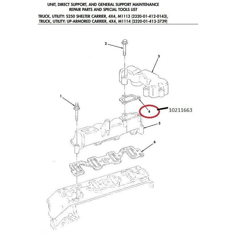 HMMWV 6.5L TURBOCHARGER GASKET SET FITS TURBO 12532429 2950-01-439-81