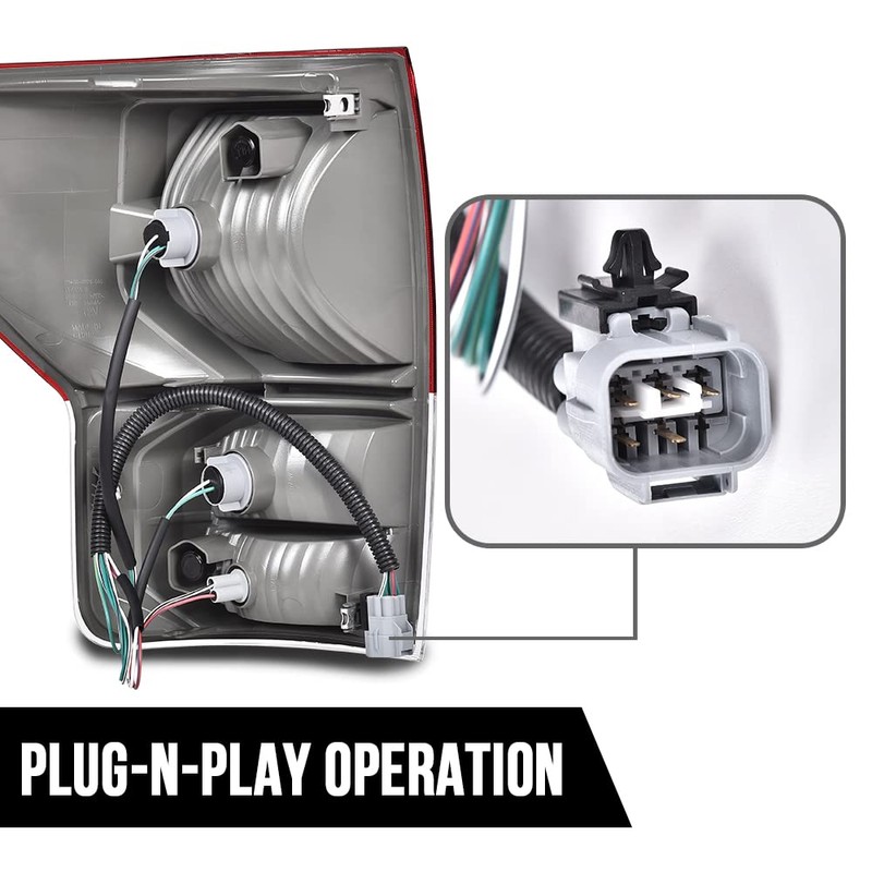 G-PLUS Tail Lights Assembly Left & Right,Fit For Toyota Tundra