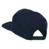e4Hats.com Old English R Embroidered Flat Bill Cap - Navy