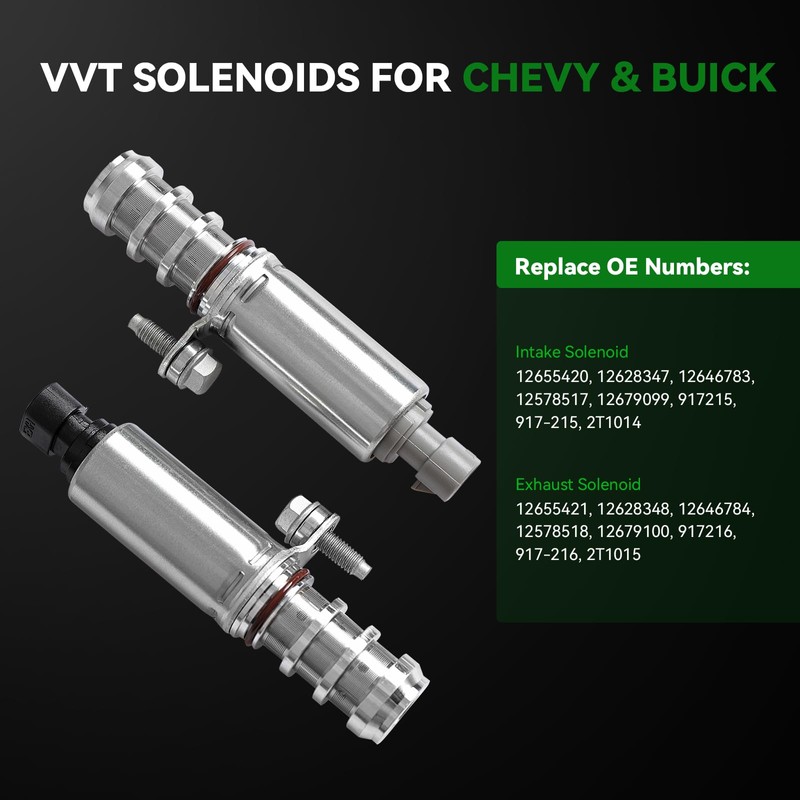 Intake & Exhaust Camshaft Position Actuator VVT Solenoid Valve Kit