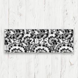 Tischkalender 2025, Querkalender Querterminbuch 2025, 1 Woche/ 1 Seite, 64 Seiten, 297 x 130 mm, Quer, Terminkalender, Karton, Jahresübersicht 2025/2026 inkl. Adress-Notizseiten, Wire-O-Bindung