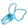 100pcs Binder Clips Cute Cartoon Peach Shape Metal Hollow Tail