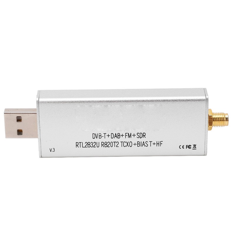 Radio Receiver RTL SDR R820T2 RTL2832U 1PPM TCXO SMA 500KHz‑1766MHz