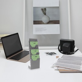 DOITOOL Einziehbarer Halter mit 10 Fächern – Kunststoff-Kartenhalter zur Wandmontage für Büro, Fabrik, um Anwesenheit drinnen und draußen aufzuzeichnen