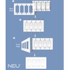 [5 Pack] NEU 4-Gang Screwless Decorator Wall Plates Child Safe