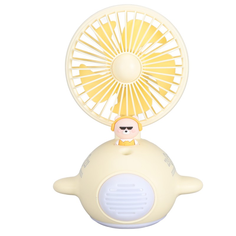 Desktop Cooling Fan with Mist Function USB Rechargeable Fan Portable